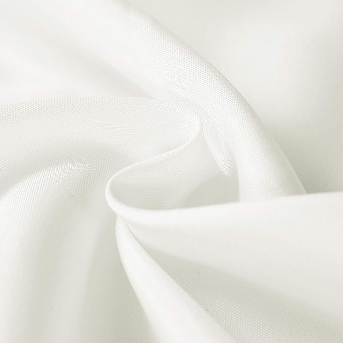 Rectangle Tablecloth 60x120 inch Washable Polyester Fabric Table Cloth for Wedding Party Dining Banquet Decoration（60x120, Ivory）