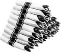 Supernal 60 Pack Hevy Duty Rolled Black Plastic Silverware,Pre Wrapped Cutlery with Napkins, Rolled Plastic Forks and Spoons, Black Disposable Silverware Suit for Party, Birthday
