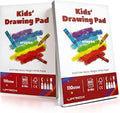 Umriox Drawing Pad for Kids, 6" x 9" Sketch Book, 2-Pack Sketch Pad (80 Sheets Each), 110gsm Acid-Free Drawing Paper, Glue-Bound Art Sketchbook for Kids' Classroom, Travel & School Art Supplies