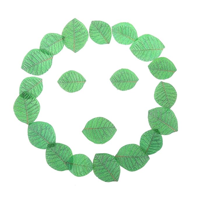 GEORLD 24Pcs Edible Cake & Cupcake Toppers Green Leaves Decoration …
