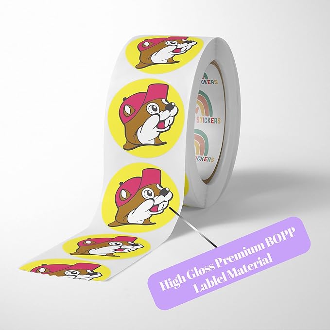 150 Custom Circle/Square BOPP Roll Labels- Personalized Stickers for Business Logo, Party, Wedding Favor, Baby Shower-Any Design Text + Image, Matte/Gloss Finish (4 Inch Circle)