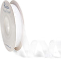 Ribbli White Organza Ribbon,1/2 Inches x Continuous 50 Yard,White Sheer Ribbon for Gift Wrapping,Cookie Wrapping,Wedding Decoration,All Crafting and Sewing