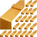 20 Pack Gold Satin Table Runner,12 x 108 inch Long Premium Smooth Gold Table Runners for Wedding, Banquets, Birthday, Party, Engagements,Table Runners fit Rectangle and Round Table