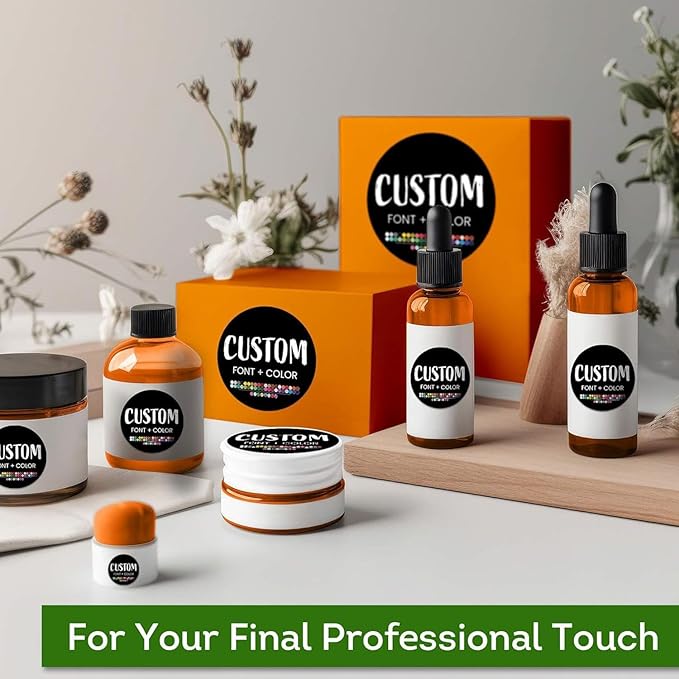 Custom Stickers for Weddings, Birthdays & Businesses - Personalized Labels with Your Logo - Waterproof, Fade and Heat Resistant - Pack of 100-1000 (Custom Image, 5 Inch)