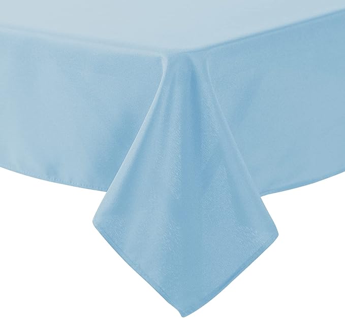 Cupuamon Square Tablecloth 90x90 inch Washable Polyester Fabric Table Cloth for Wedding Party Dining Banquet Decoration（90x90,Blue Mist）