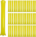 48pcs Round Head Boom Sticks Thunder Sticks Cheering Sticks Team Spirit Plastic Cheerleading Spirit Stick Clapper Inflatable Noise Maker Sports Supply (Yellow)