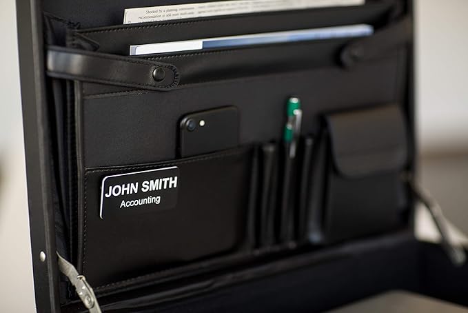 Custom Engraved Name Tag Badges – Personalized Identification with Pin or Magnetic Backing, 1.5 Inches x 3 Inches, Silver/Black