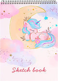 Sketch Book, 100 Pages (50 Sheets), Spiral Bound Artist Sketch Pad, Acid Free Drawing Paper for Drawing, Painting, Sketching or Doodling for Girls