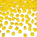 Yellow Vase Fillers for Home Decor, Fake Crushed Ice Cubes, Vase Fillers, 150 pcs Reusable Fake ice Cubes for Photography Accessories Props Decoration for Wedding