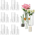 30 Pack Glass Cylinder Vase for Centerpieces, Clear Flower Glass Vases for Wedding Decorations, Hurricane Floating Candle, Holder for Table Centerpiece Wedding Home Décor