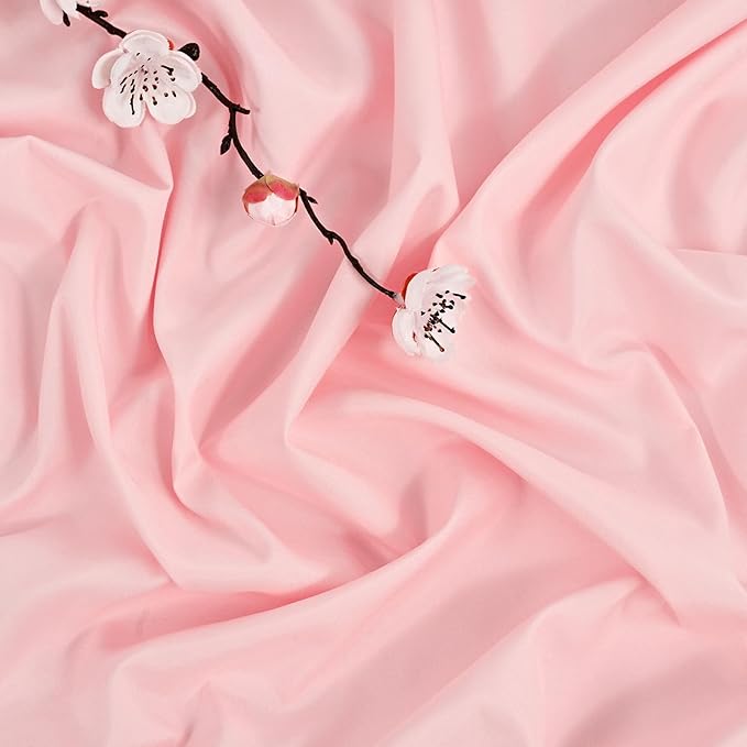 Fani 12 Pack 120 Inch Round Pink Polyester Tablecloths for Round Tables, Washable Table Cover for Wedding Party, Dining Table, Buffet, Banquet, Restaurant, Camping