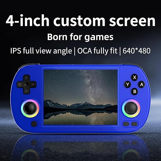 ANBERNIC RG40XX H Retro Gaming Console with 4.0'' IPS Screen, 64GB TF Card, Linux 64-bit System, Supports 5G WiFi, Bluetooth, HDMI and TV Output