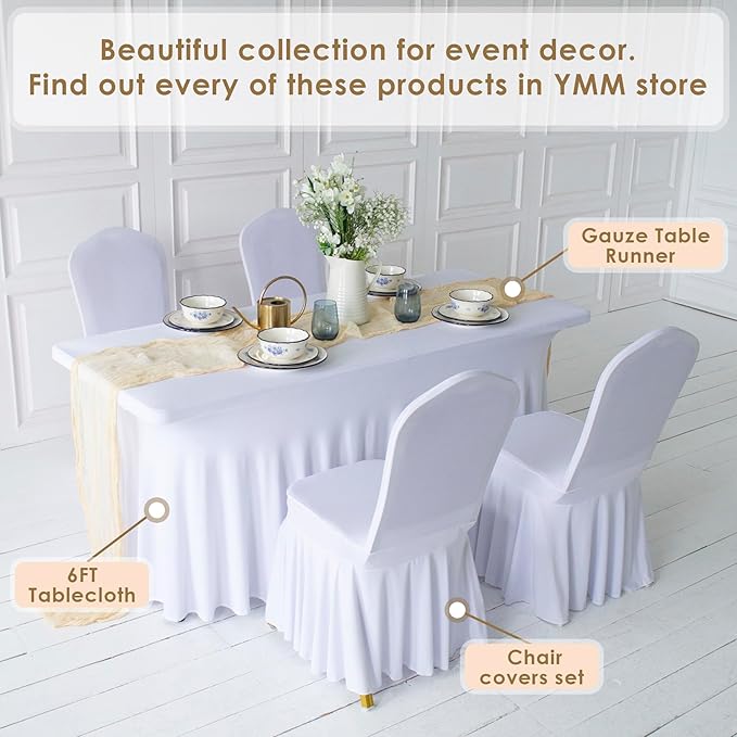 White Gauze Table Runner Cotton Wedding Decorations Rustic Cheesecloth Table Runner Cheese cloth Fabric Bulk for white party décor, bohemian table runner Extra Long Boho Cheese Cloth 13 ft (141 in)