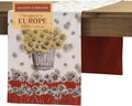 Maison d' Hermine Table Runner 100% Cotton Double Layer Table Runners 108 inches Long for Thanksgiving Christmas Decorations Home Kitchen Dining Party Wedding (Bagatelle, 14.5" x 108")