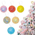 LANGXUN 6pcs Candy Land 2025 Xmas Birthday Party Wedding Suppiles Decoration, Hanging Candy Cane Christmas Tree Décor, Christmas Decorative Hanging Ornaments Crafts