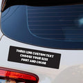 Magnet Me Up Line Custom Text Customizable Magnet Decal, Design Your Own Personalized Car Magnet, 3x10 Inch, for Business, Advertising, Gift, Choose Your Text, Font and Color, Crafted in USA
