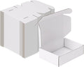 MEBRUDY 7x5x2 Inches Shipping Boxes Pack of 50, Small Corrugated Cardboard Box for Mailing Mailer Packing, White