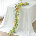 Mizii Artificial Flower Garland 6FT Fake Daisy Floral Garland Daisies Hanging Vines Spring Summer Flowers Decorations for Mantle Table Centerpieces Room Wall Fireplace Party Wedding Decor (Daisy)