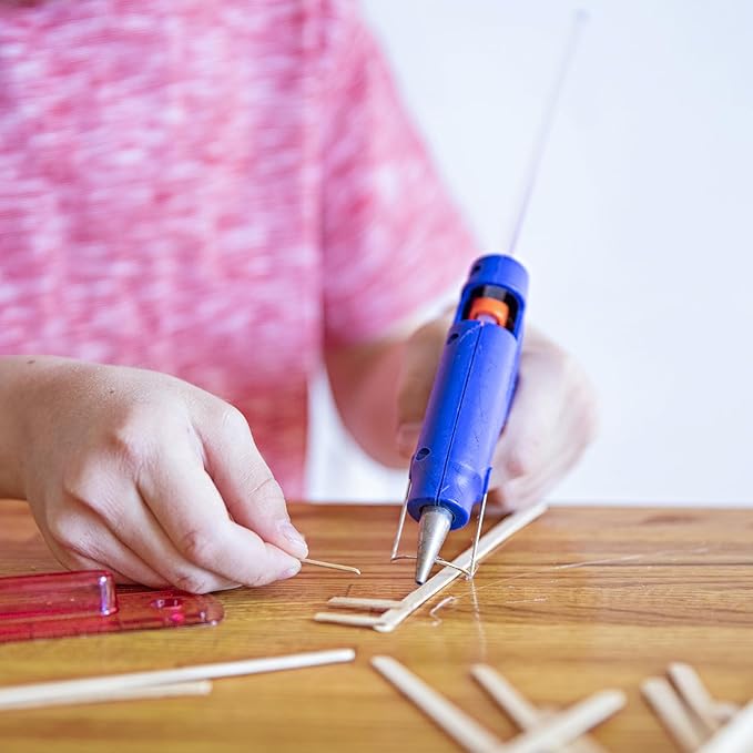 uxcell 20pcs Hot Glue Sticks for Glue Gun 11mm/0.43-inch x 8-inch Mini Hot Melt Adhesive Glue Stick Glitter Sky Blue