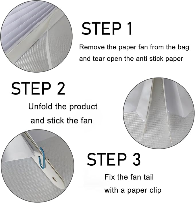 White Party Decorations,Wedding Decorations for Party Events Accessories,White Birthday Decor,Anniversary Decorations,Birthday Decorations for Men 8in Hanging Paper Fans 30 Color DIY Set(White)