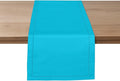 Ruvanti Linen Table Runner 90 Inches, Classic Hemstitch, Washable, Reusable, Non-Slipping, Stain Resistant- Perfect for Parties, Weddings, Dinners, Thanksgiving, Christmas, Indoor use – Blue