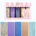 Confect Sprinkles Mix – Pack of 5 Assorted Cake & Cupcake Decorating Sprinkles – Bright Blue, Rose Gold & Gold Dragees, Baby Blue Jimmies, Purple Sparkling Sugar | Aquamarine Party Sprinkles– Vegan, Gluten-Free, Nut-Free, Soy-Free, Dairy-Free, Palm Oil...