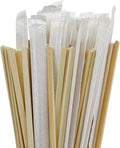100Pcs Bamboo Coffee Stirrers Individually Wrapped – Coffee Stir Sticks 5.5 Inch, Stir Sticks For Coffee Bar, Disposable Stir Sticks for Coffee and Cocktail