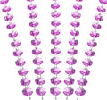 PATIKIL 14 mm Crystal Garland Strands, 98.4 Ft Acrylic Octagon Chandelier Bead Chains String for DIY Craft Wedding Party Home Decorative Jewelry Making, Purple