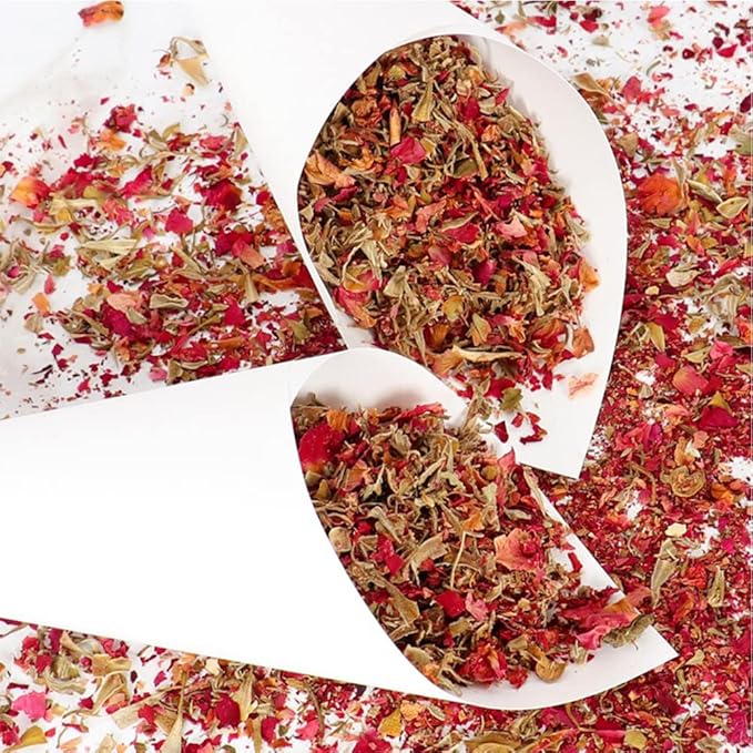 30 Pieces biodegradable confetti Cones and Stand Tray Paper Cone Box 30 Holes Suitable Placing Dried Flower Petals Confetti for Wedding, Engagement, Party, Birthday (White)