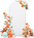 Wedding Arch Cover 6FT Arch Backdrop Cover Spandex Fitted Arch Cover for Round Top Chiara Backdrop Stand Covers for Wedding Birthday Party Baby Shower Banquet Ceremony Decoration
