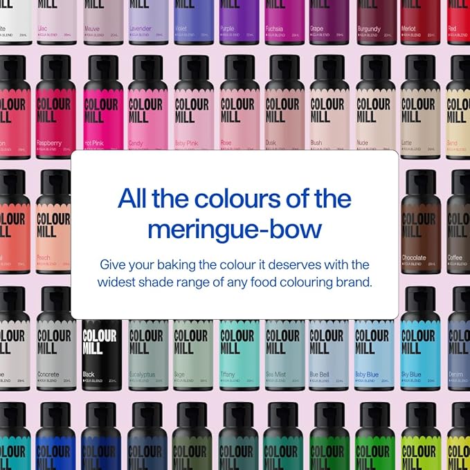 Colour Mill Botanical Pack Aqua Blend Water-Based Food Coloring, 20 Milliliters Dusk, Latte, Lilac, Olive, Rose & Sage