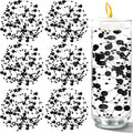 50 PCS Artificial Floating Beads for Centerpieces Vases, Black 8+3mm String Beads for Wedding Party Faux Pearl String for Decorating, String Pearls for Crafts Vase Filler
