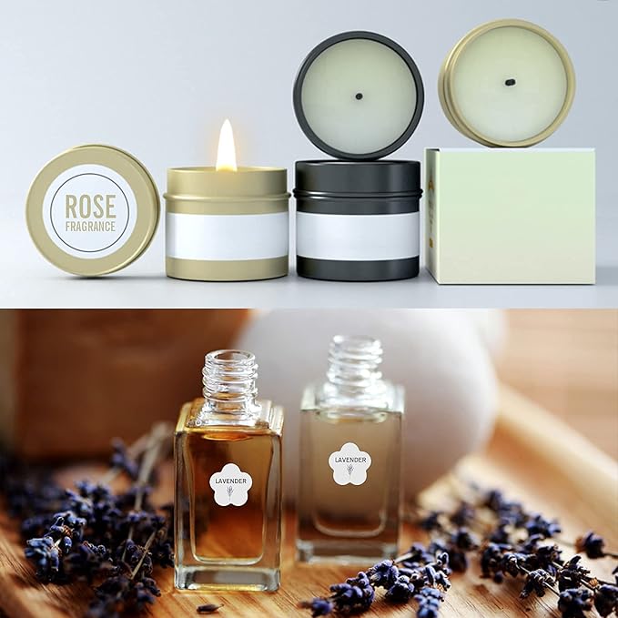 Custom Personalized Labels - Square 4"x4" Stickers With Any Design, Image, Logo, Text - Thank You Labels for Business, 100 Count