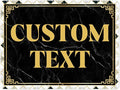 Custom Sign, Custom Street Sign, 11 Font Colors, 13 Font Styles, 4 Hole Options, 22 Sizes, 18x24 Inches, Rust Free DiBound, Fade Resistant, Made in USA by My Sign Center (Marble Tile)
