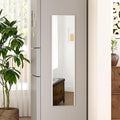 47"x12" Magnetic Mirror Lightweight Full-Length Mirror | Strong Adhesion, Easy Installation | Suitable for Refrigerators, Glass Walls, Wooden Doors, and More | 8.2kg Ultra-Strong Support | White
