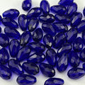 150pcs 4x6mm Teardrop Crystal Glass Beads for Jewelry Making, Faceted Vertical Hole Teardrop Glass Spacer Beads for Wind Chimes Bracelet Earring Necklace DIY Craft(Dark Blue)