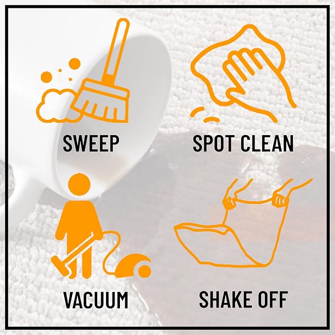 Ottomanson 2'7" x 24' Ultra-Thin Hallway Runner Rug - Durable Non-Slip Carpet for High-Traffic Areas - Fits Under Doors for Seamless Entry - Ideal for Kitchen, Entryway, Bedroom & Living Room, Black