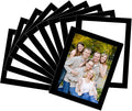 Magnetic Picture Frames with Black Border(3.5"X5",10 Pack),Magnet Photo Frame Pockets/Holder,Decorations for Home/Office/School/Classroom/Party