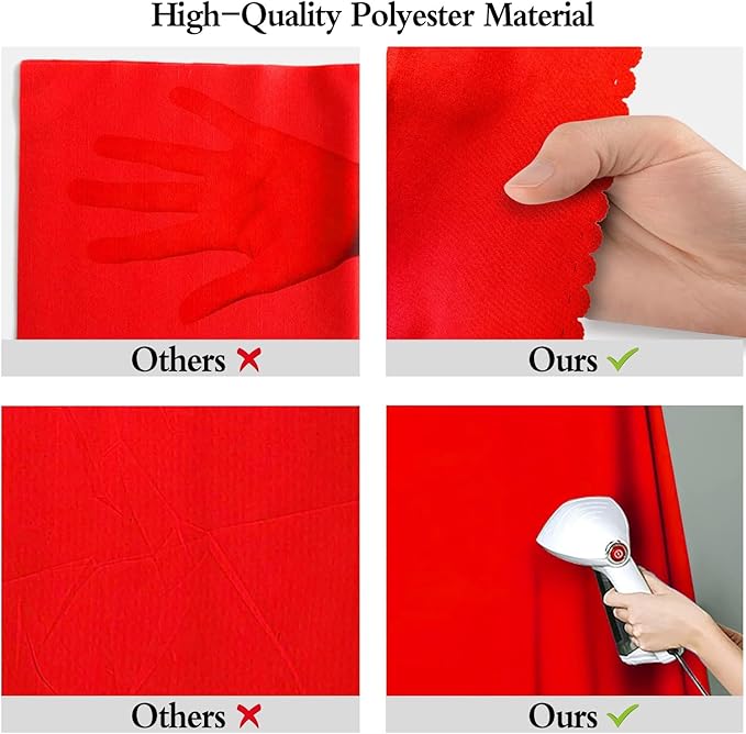 10x20FT Large Red Screen Backdrop Background for Photography, Photo Backdrop for Photoshoot, Party, Video