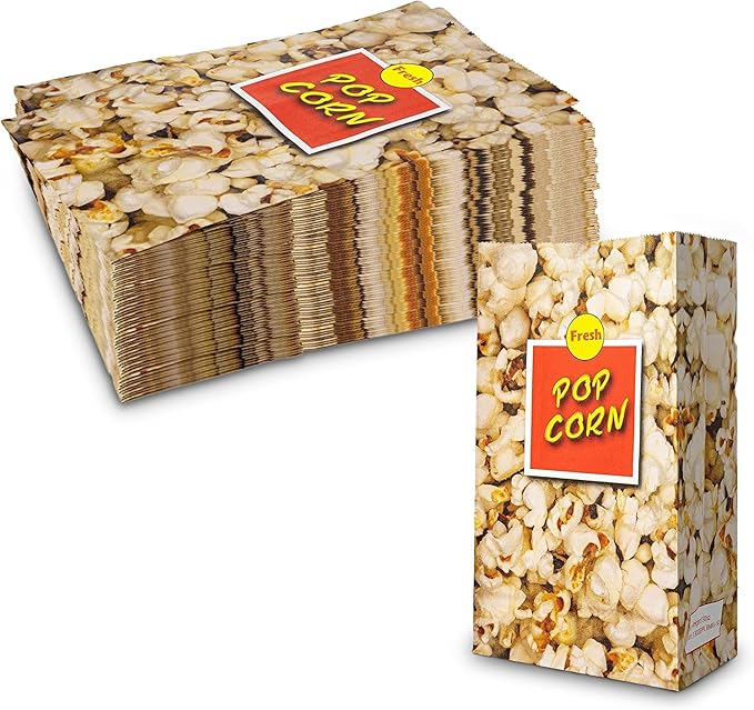 MT Products Small Popcorn Bags 1.5 oz. - Popcorn Holders for Party - Pack of 2000