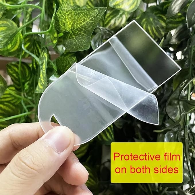 50Pcs Acrylic Place Card for Wedding Frosting Acrylic DIY Table Seating Cards Wedding Supplies with White Ribbon
