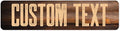 Custom Sign, Custom Street Sign, 11 Font Colors, 13 Font Styles, 4 Hole Options, 22 Sizes, 8x32 Inches, Rust Free DiBound, Fade Resistant, Made in USA by My Sign Center (Vintage Wood)