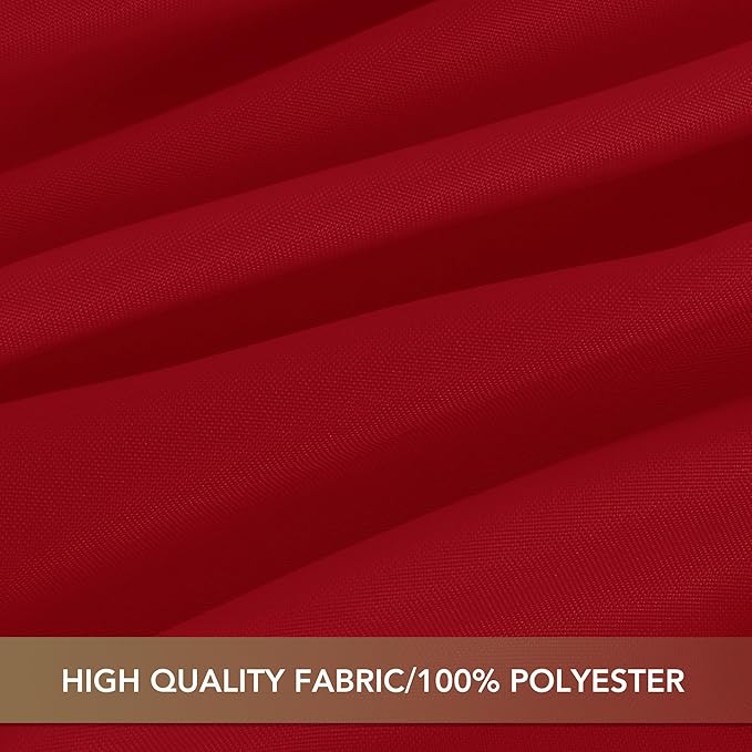 sancua Christmas Red Square Tablecloths 54x54 Inch - Fabric Table Cloth for Square or Round Tables, Washable Polyester Table Cover for Dinner, Holiday Party, Decorative Display Tables