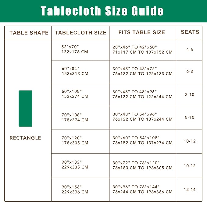 Biscaynebay Tablecloth for Rectangle Tables-52''x70'' Sage Outdoor Picnic Table Cover-Rectangular Folding Reusable Table Cloths Water Resistant for Kitchen Camping Dining Room Patio Banquet Party