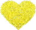 Fake Diamond Christmas Decoration, 280 pcs 20 mm Acrylic Diamond for Table Scatters Vase Fillers Yellow