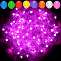 Aogist 200pcs Pink Balloon Light,Long Standby Time Waterproof Mini Ball Light,Round LED Flash Lamp for Paper Lantern Balloon Party,Wedding,Birthday,Festival,New Year and Christmas Decorative