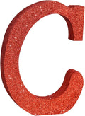 TONIFUL 8 Inch Red Glitter Letter C Table Centerpiece A-Z Red Birthday Party Decorations,Red Alphabet C for Birthday,Chrismas,Graduation,Bridal Shower,Wedding,Anniversary Party Supplies