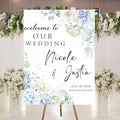 Personalized Welcome To Our Wedding Sign, Wedding Decorations, Flowers Wedding Sign #5, Vesion 5