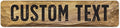 Custom Sign, Custom Street Sign, 11 Font Colors, 13 Font Styles, 4 Hole Options, 22 Sizes, 4x18 Inches, Rust Free DiBound, Fade Resistant, Made in USA by My Sign Center (Stone)