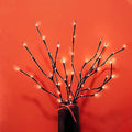 MENCH Branch Lights,3 Pcs Twig Light USB&Battery Powered 8 Flashing Modes by Remote Control.Branch Lights for Indoor, Light Up Decorations for Halloween Day and Christmas,Red